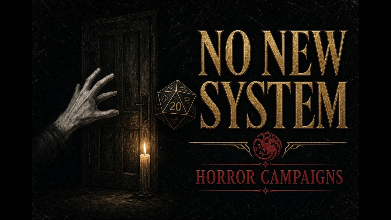 Episode card for How to Run a Horror Campaign Without a New System as it appears on YouTube