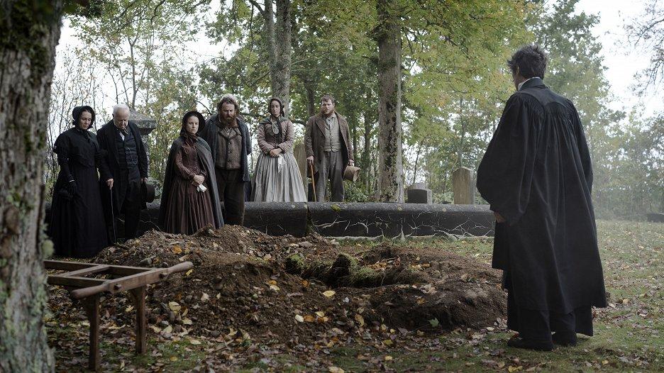 Somber burial at the Vauclerc graveyard